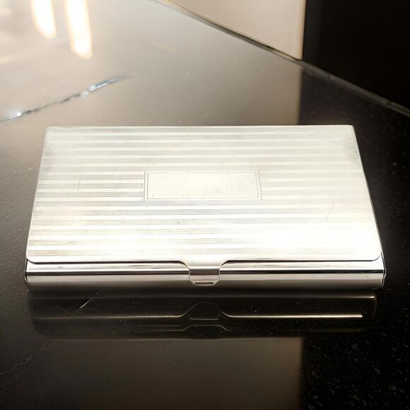 Tiffany & Co Estate Business Card Holder Sterling Silver 58.1g TIF759 - Picture 9 of 15